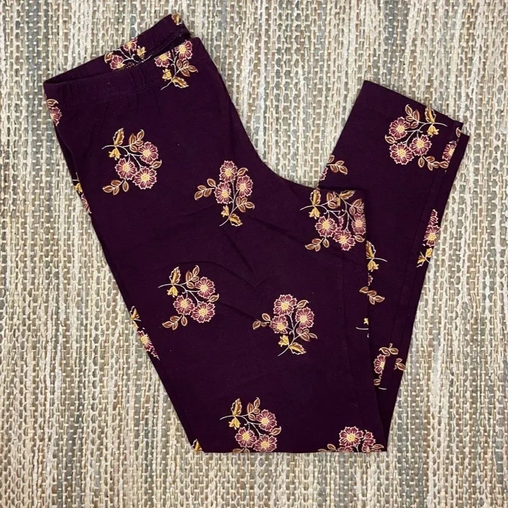 Old Navy Floral Leggings Size Large